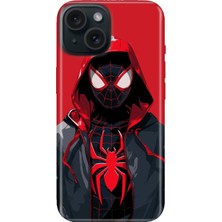 Adasena iPhone 15 Kılıf Desenli Baskılı Tpu Rubber Kapak Retrospider