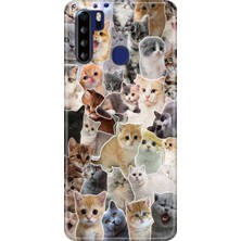 Senada Reeder P13 Blue Max 6.49" Kılıf Desenli Baskılı Tpu Rubber Kapak Cats World