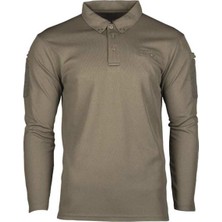 YDS Mıl-Tec Uzun Kollu Polo Quıck Dry T-Shırt -Haki