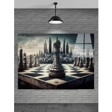 Marsilyan Satranç Taşı Cam Tablo Ev Dekorasyon,balkon Dekorasyonu,dekoratif,duvar Tablo,mutfak Tablo