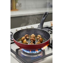 Hascevher Prime Granit 26X4,7 cm Tava Kapaksız Indüksiyonlu 2.2mm