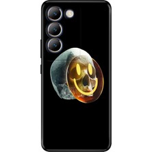 Senada Vivo V30 Lite Kılıf Desenli Baskılı Tpu Rubber Kapak Iskeletin Gülüşü