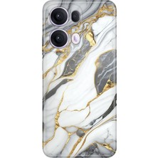 Senada Oppo Reno 13 Pro Kılıf Desenli Baskılı Tpu Rubber Kapak Arsos Mermer