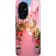 Senada Honor 200 Pro Kılıf Desenli Baskılı Tpu Rubber Kapak Kaktüs Adası