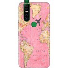 Infinix S5 Pro Kılıf Desenli Baskılı Tpu Rubber Kapak Map