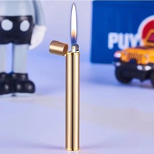 Mini Sigara Stil Lüx Çakmak Taşınabilir Doldurulabilir Gazlı Lüx Çakmak