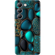 Adasena Vivo V30 Lite Kılıf Desenli Baskılı Tpu Rubber Kapak Marble