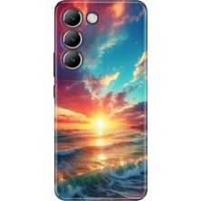 Vivo V30 Lite Kılıf Desenli Baskılı Tpu Rubber Kapak Okyanus