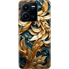Vivo Y22S Y35 Kılıf Desenli Baskılı Tpu Rubber Kapak Sarmaşık