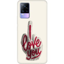 Vivo V21E Kılıf Desenli Baskılı Tpu Rubber Kapak Love You
