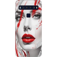 Tcl 10L Kılıf Desenli Baskılı Tpu Rubber Kapak Lady