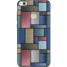 Senada Huawei P9 Lite 2017 Kılıf Desenli Baskılı Tpu Rubber Kapak Jean Pattern