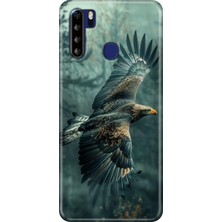 Reeder P13 Blue Max 6.49" Kılıf Desenli Baskılı Tpu Rubber Kapak Ürküten Kartal