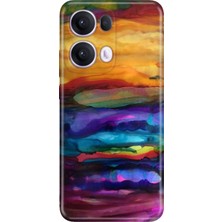 Oppo Reno 13 Pro Kılıf Desenli Baskılı Tpu Rubber Kapak Sulu Boya