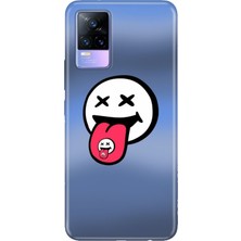 Vivo V21E Kılıf Desenli Baskılı Tpu Rubber Kapak Smile For You