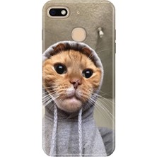 General Mobile Gm 8 Go Kılıf Desenli Baskılı Tpu Rubber Kapak Selfie Kedicik