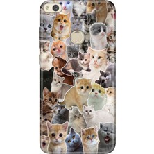 Senada Huawei P9 Lite 2017 Kılıf Desenli Baskılı Tpu Rubber Kapak Cats World