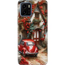 Senada Vivo Y15S Kılıf Desenli Baskılı Tpu Rubber Kapak Aşk Yuvası