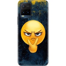 Senada Vivo Y21S Kılıf Desenli Baskılı Tpu Rubber Kapak Emojixx