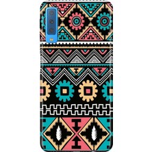 Senada Samsung Galaxy A7 2018 Kılıf Desenli Baskılı Tpu Rubber Kapak Etnik