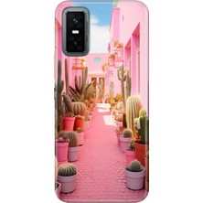 Senada Infinix Gt 30 Pro Kılıf Desenli Baskılı Tpu Rubber Kapak Kaktüs Adası