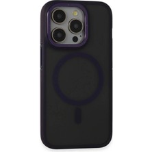 Marsilyan  iPhone 14 Pro Kılıf Rocky Magsafe Kapak - Derin Mor