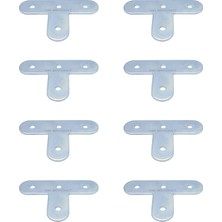 Mr.Bracket 8 Ad. T Demir Gönye Köşebent 15X40X60MM - Mobilya Dolap Masa Sandalye Te Köşe Bağlantı Birleştirme