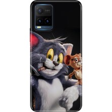 Senada Vivo Y21S Kılıf Desenli Baskılı Tpu Rubber Kapak Jerry And-Tom