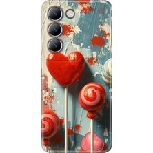 Adasena Vivo V30 Lite Kılıf Desenli Baskılı Tpu Rubber Kapak Lollipop