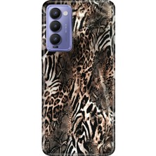Tecno Camon 18 Kılıf Desenli Baskılı Tpu Rubber Kapak Leopar Sanat