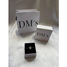 DMs Silver Beyaz Taşlı Gümüş Charm'ı
