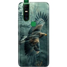 Infinix S5 Pro Kılıf Desenli Baskılı Tpu Rubber Kapak Ürküten Kartal