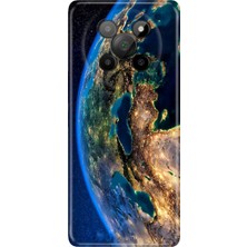 General Mobile Phoneix 5g Kılıf Desenli Baskılı Tpu Rubber Kapak World Night