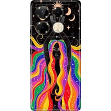 Senada Infinix Note 40 Pro 5g Kılıf Desenli Baskılı Tpu Rubber Kapak Ay Kız
