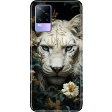 Senada Vivo V21E Kılıf Desenli Baskılı Tpu Rubber Kapak Aslan