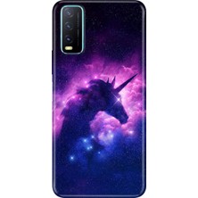 Vivo Y11S Y20 Y20S Kılıf Desenli Baskılı Tpu Rubber Kapak Unicorn Cloud