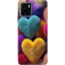 Senada Vivo Y15S Kılıf Desenli Baskılı Tpu Rubber Kapak Fluffy