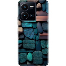Senada Vivo Y22S Y35 Kılıf Desenli Baskılı Tpu Rubber Kapak Dekor Taşlar