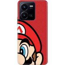 Vivo Y22S Y35 Kılıf Desenli Baskılı Tpu Rubber Kapak Mario