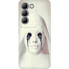 Vivo V30 Lite Kılıf Desenli Baskılı Tpu Rubber Kapak Rahibe