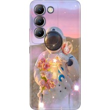 Senada Vivo V30 Lite Kılıf Desenli Baskılı Tpu Rubber Kapak Astronotumsu