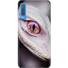 Senada Samsung Galaxy A7 2018 Kılıf Desenli Baskılı Tpu Rubber Kapak Dişi Kobra
