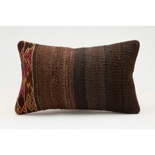 Kilim Wholesale El Yapımı Kilimden Yapılmış Vintage Kırlent Kılıfı, Yün, 30X50 cm