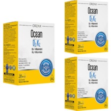 Orzax D3 K2 Vitamini 3'lü Set
