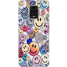 Senada Xiaomi Redmi Note 9 Pro Kılıf Desenli Baskılı Tpu Rubber Kapak Emojix