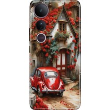 Senada Vivo V50 Lite Kılıf Desenli Baskılı Tpu Rubber Kapak Aşk Yuvası