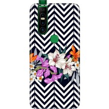 Infinix S5 Pro Kılıf Desenli Baskılı Tpu Rubber Kapak Orkide