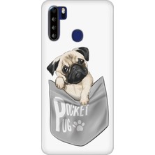 Reeder P13 Blue Max 6.49" Kılıf Desenli Baskılı Tpu Rubber Kapak Pocket Pug