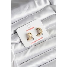 Callerrons Accessories 14K Gold Renk Kaplama cm Kadın Küpe - EBJ251201W38660