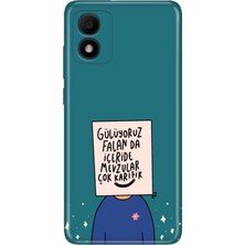 Senada Tcl 303 Kılıf Desenli Baskılı Tpu Rubber Kapak Gülüyoruz